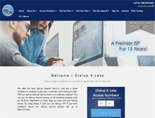 Tablet Screenshot of dialup4less.com